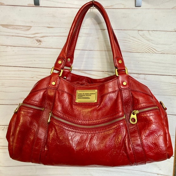 Marc By Marc Jacob Large Red Satchel - Picture 3 of 10